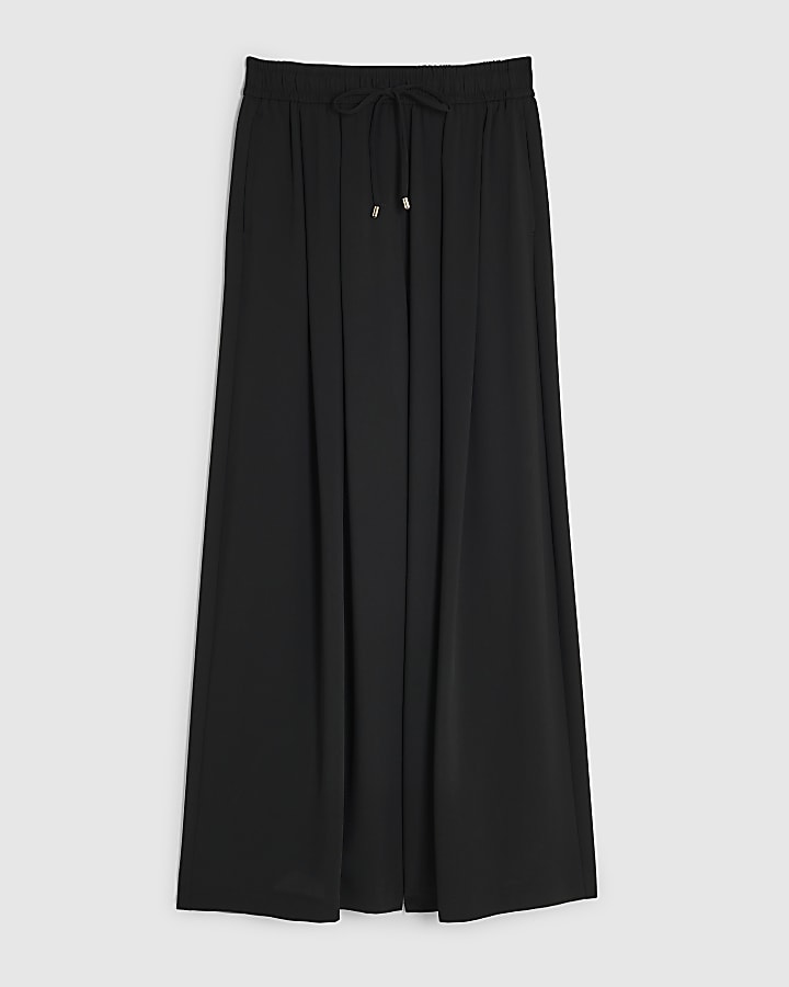 Black Wide Leg Joggers