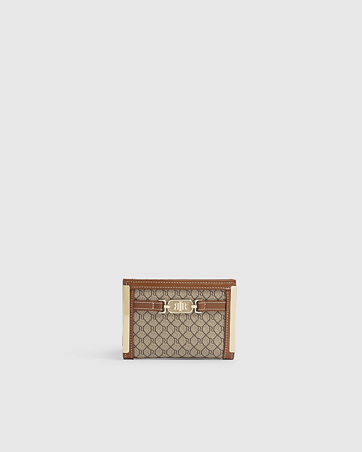 Beige Monogram Foldout Purse