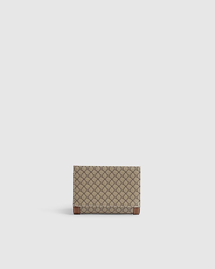 Beige Monogram Foldout Purse