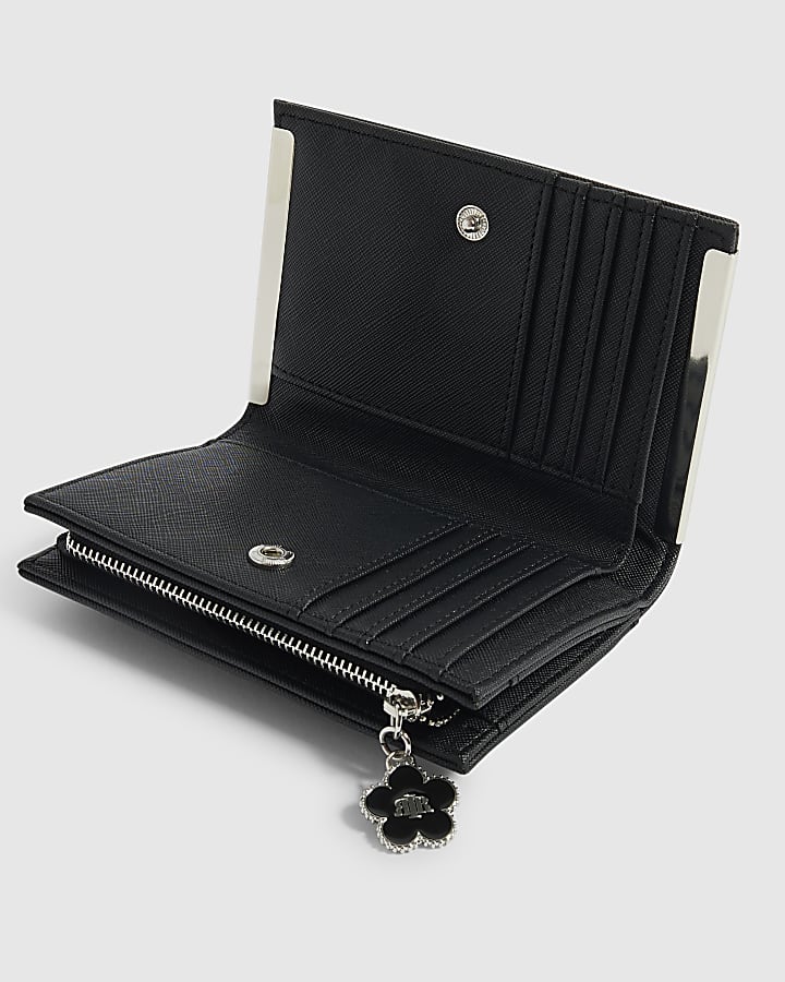 Black Diamante Foldout Purse