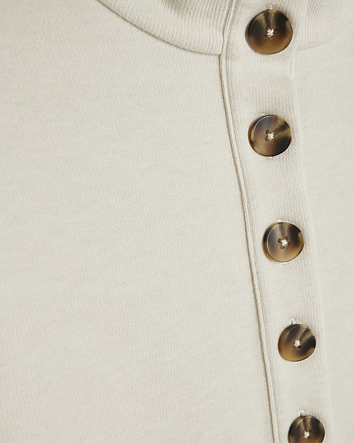 Cream Cosy Funnel Neck Sweatshirt