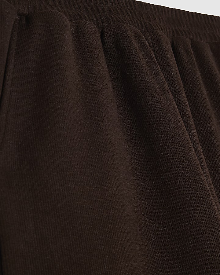 Brown Cosy Wide Leg Trousers