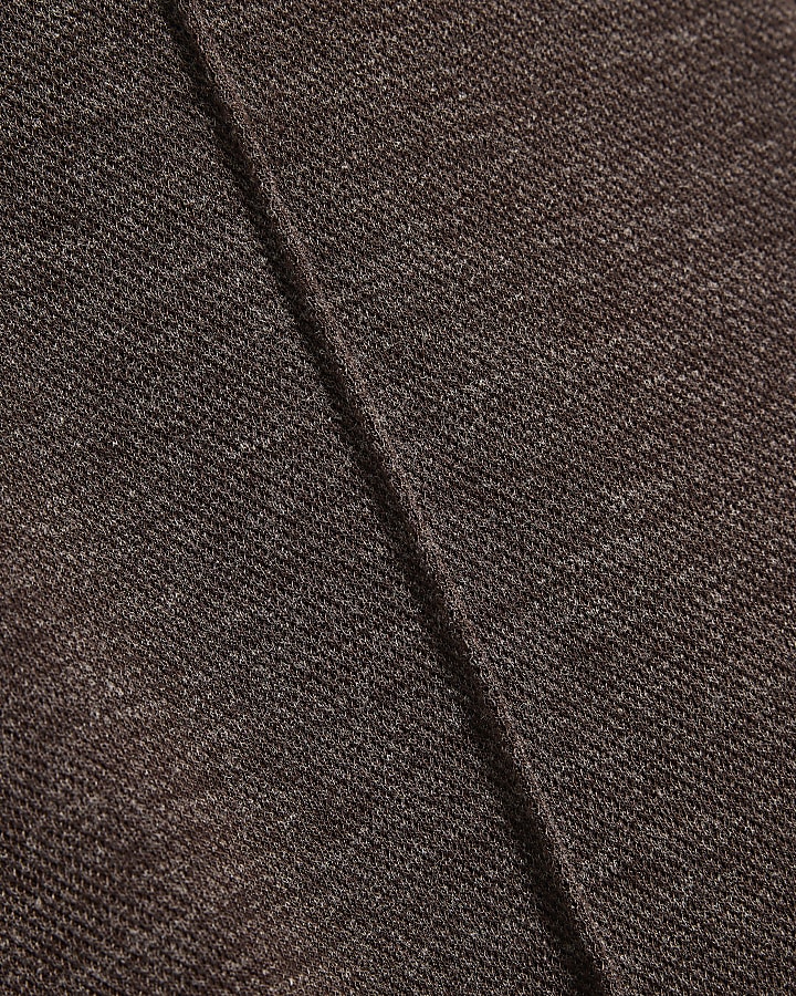 Brown Cosy Marl Wide Leg Trousers
