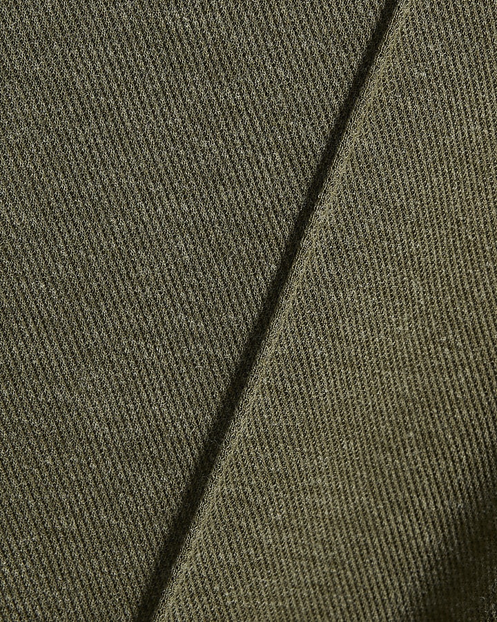 Khaki Cosy Wide Leg Trousers