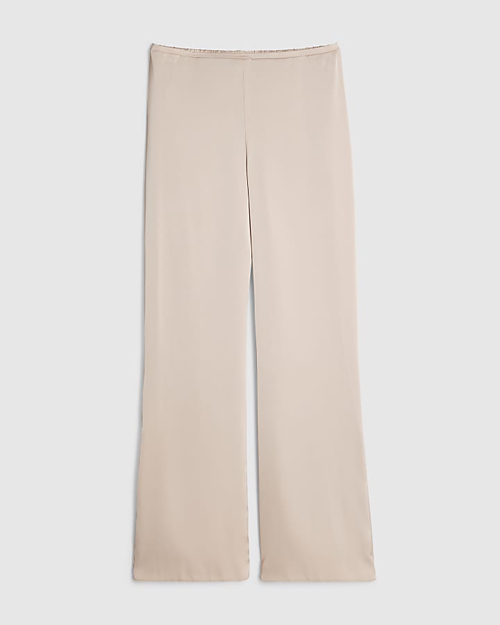 Cream Satin Trousers