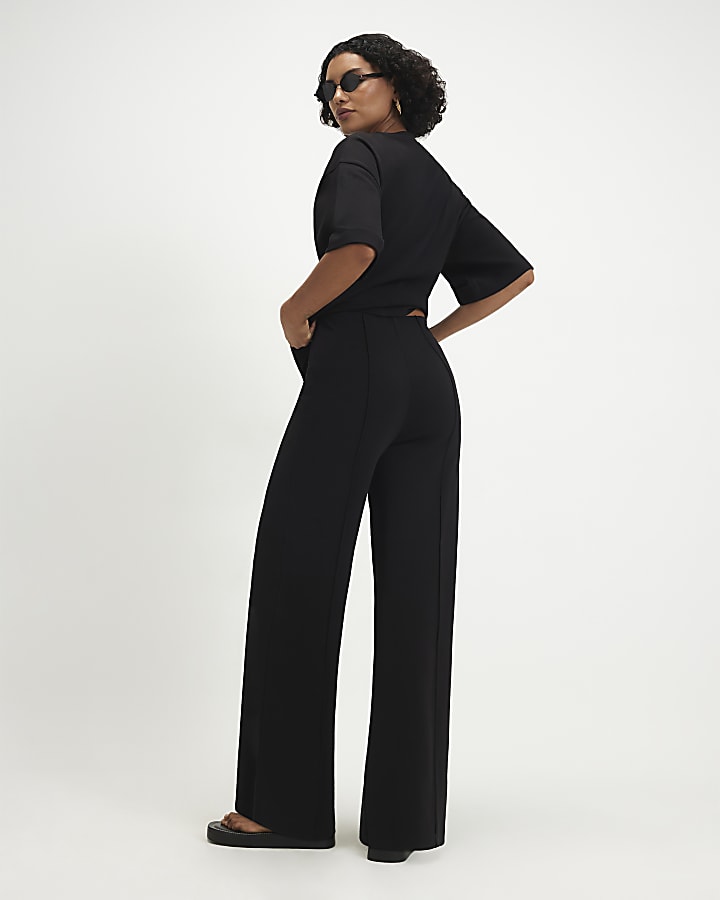 Black Wide Leg Trousers
