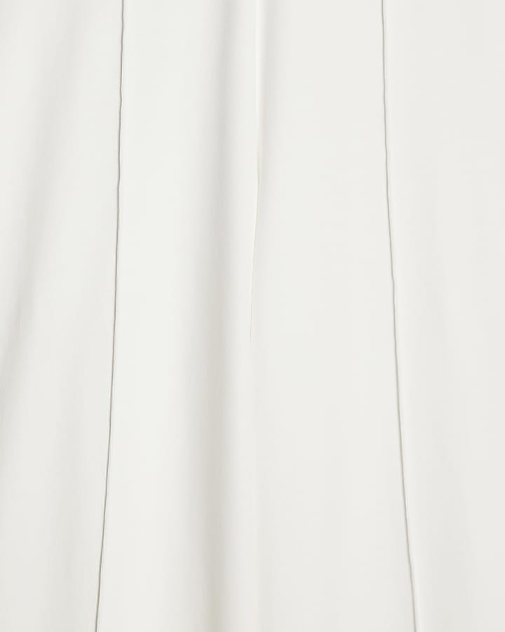 Cream Wide Leg Trousers