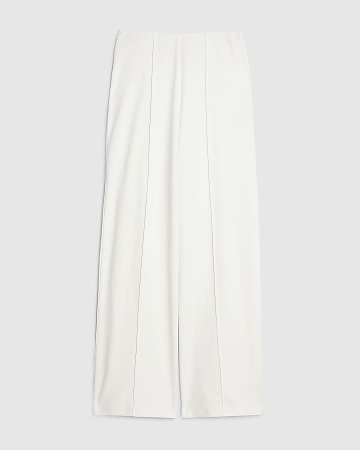 Cream Wide Leg Trousers