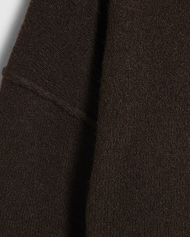 Brown Leopard Print Hybrid Jumper Dress