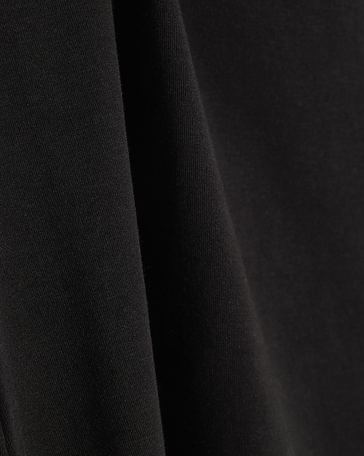 Black Roll Neck Top