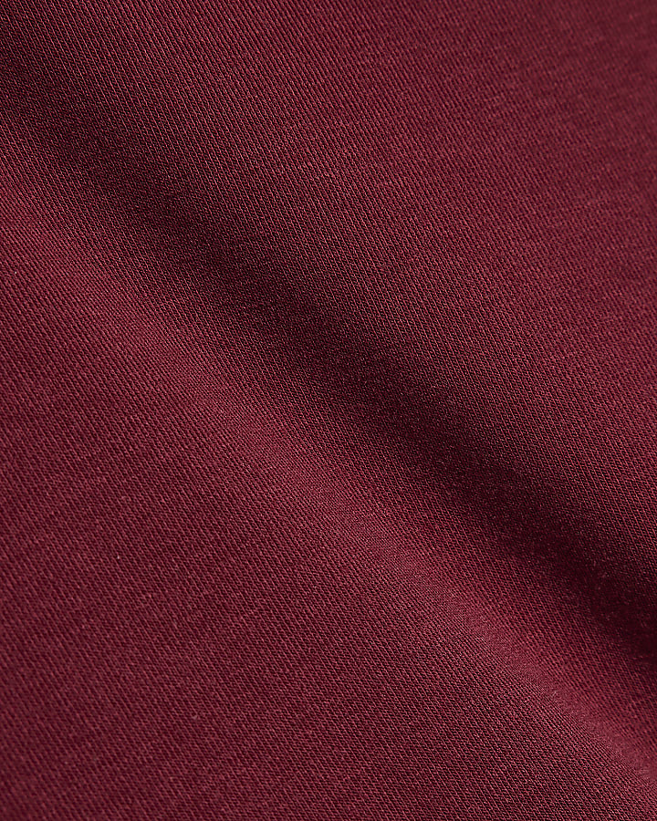 Burgundy Roll Neck Top