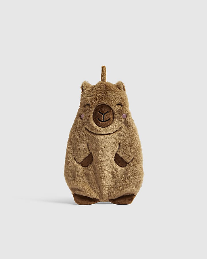 Brown Capybara Hot Water Bottle