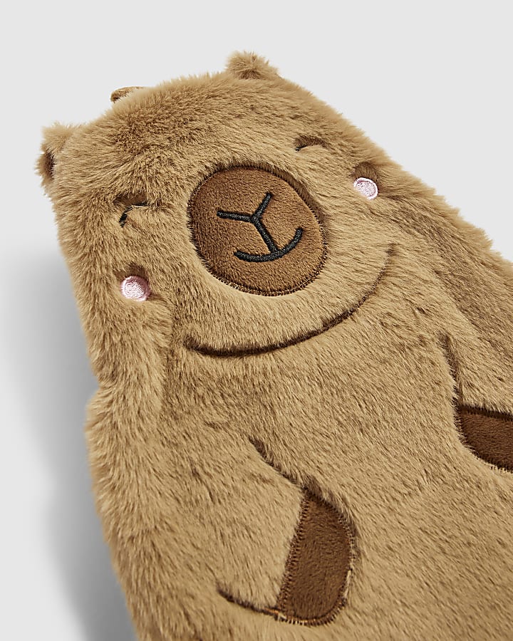 Brown Capybara Hot Water Bottle