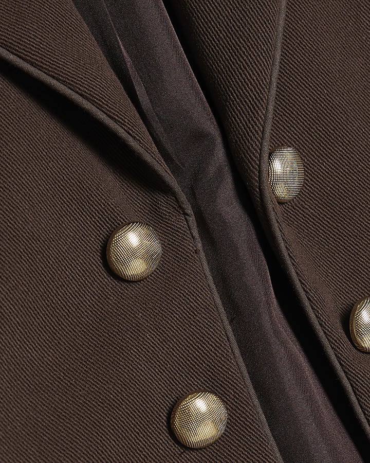 Brown Button Drummer Jacket