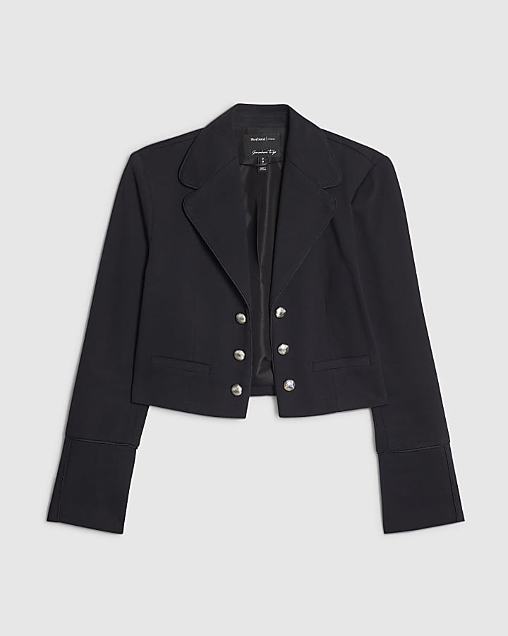 Black Button Drummer Jacket