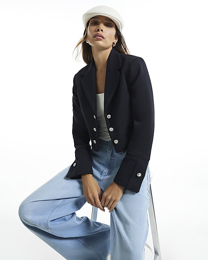 Black Button Drummer Jacket