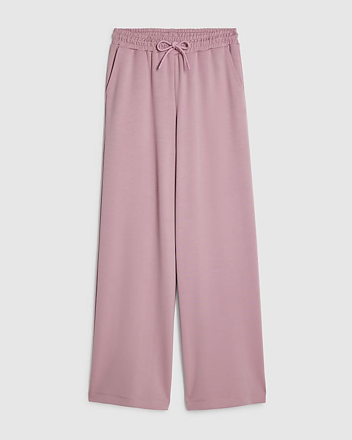 Pink Premium Wide Leg Trousers