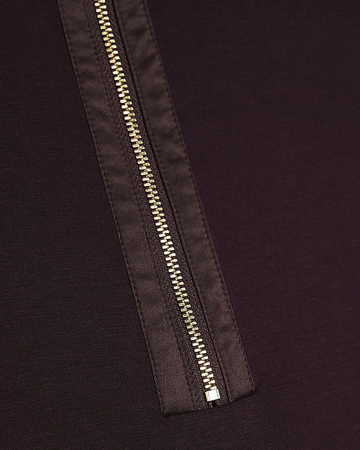 Burgundy Premium Funnel Neck Sweatshirt