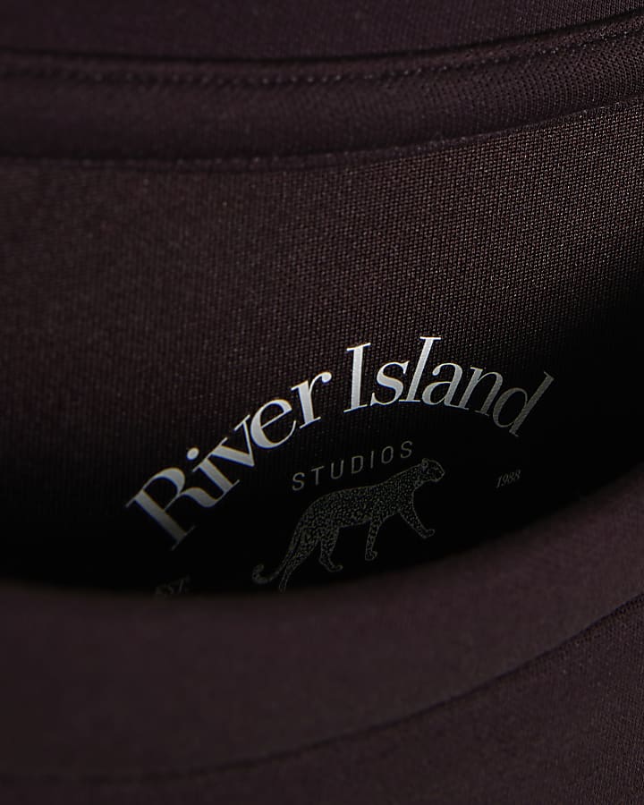 Burgundy Premium Boxy T-shirt