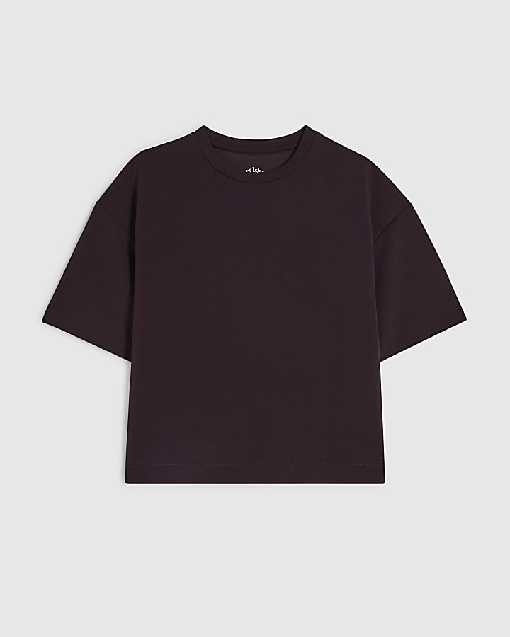 Burgundy Premium Boxy T-shirt