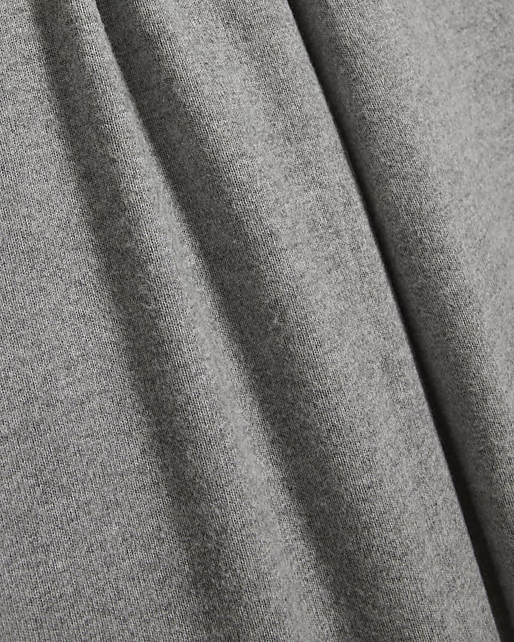 Grey Cosy Wide Leg Trousers