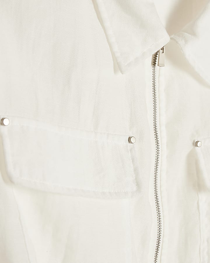 White Sheer Soft Jacket