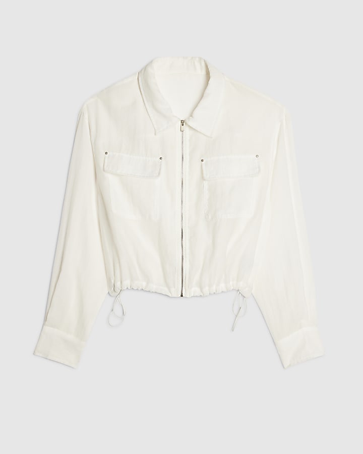 White Sheer Soft Jacket