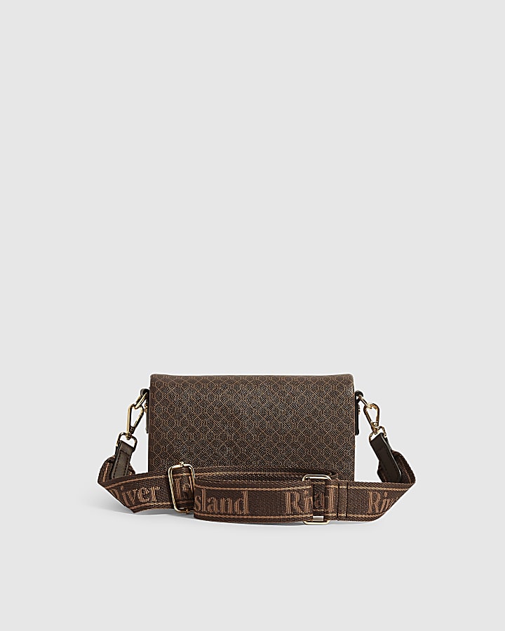 Brown Monogram Utility Webbing Crossbody Bag