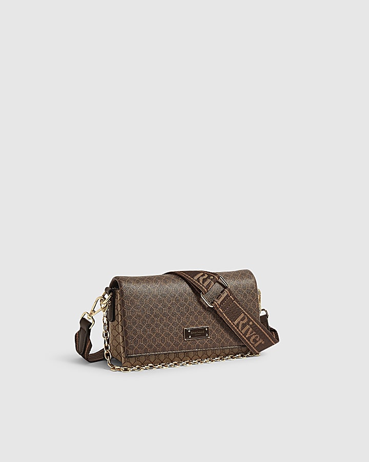 Brown Monogram Utility Webbing Crossbody Bag