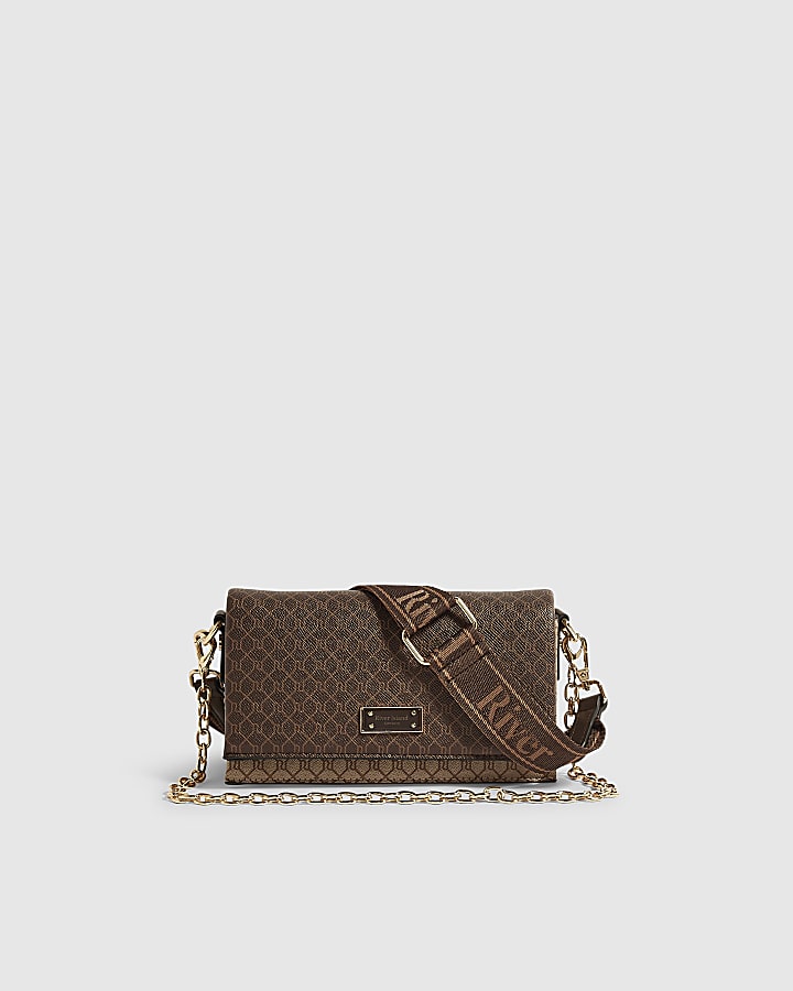 Brown Monogram Utility Webbing Crossbody Bag