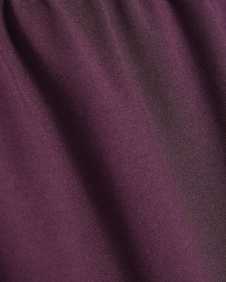 Purple Bardot Bodysuit
