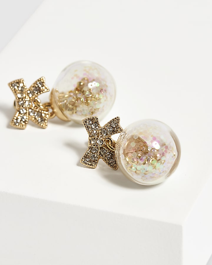 Gold Shaker Bauble Earrings