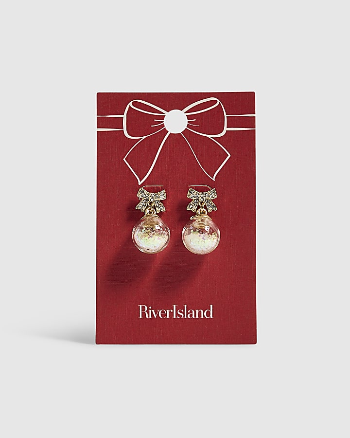 Gold Shaker Bauble Earrings