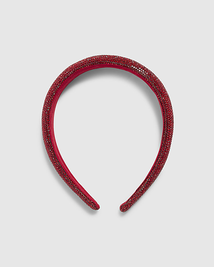 Red Diamante Facet Hairband
