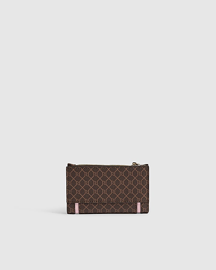 Brown Monogram Mini Teddy Bear Foldout Purse