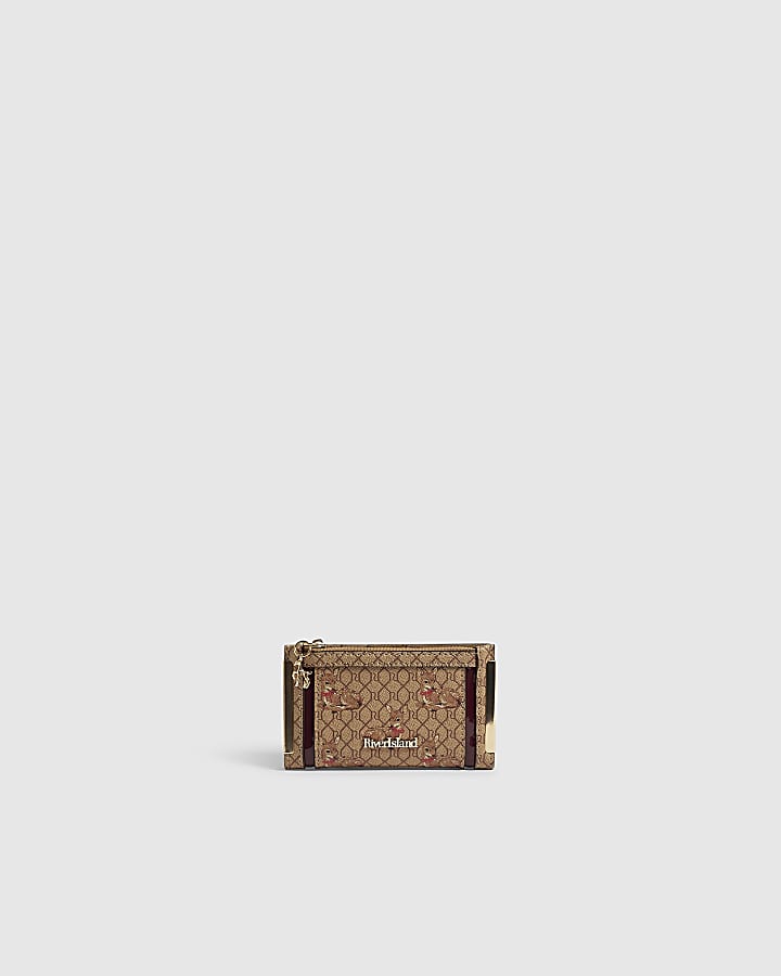 Beige Deer Print Mini Purse