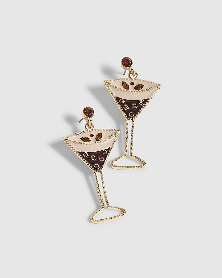 Gold Espresso Martini Earrings