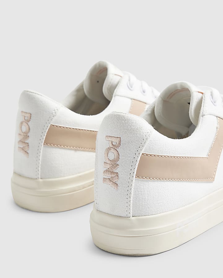 White Pony Slam Dunk Low Trainers