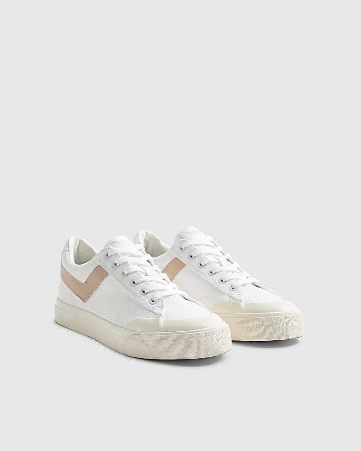 White Pony Slam Dunk Low Trainers