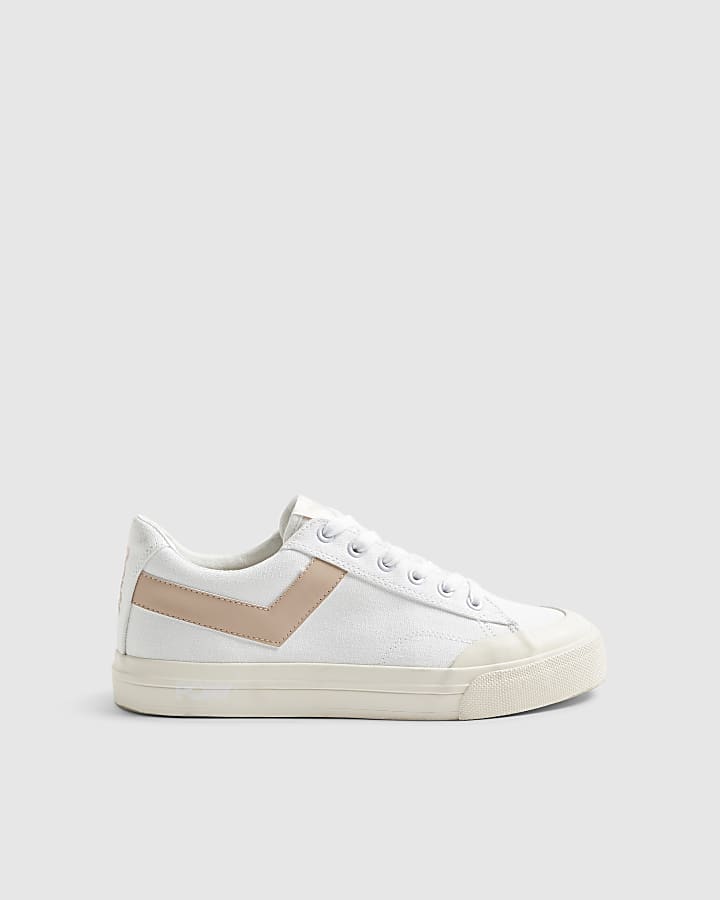 White Pony Slam Dunk Low Trainers