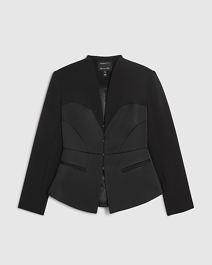 Black Corset Blazer