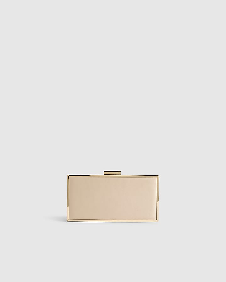 Gold Crystal Fringe Clutch Bag