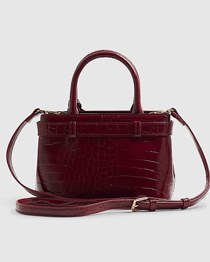 Red Belt Front Mini Tote Bag