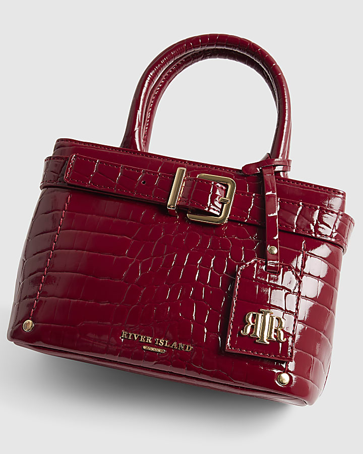 Red Belt Front Mini Tote Bag