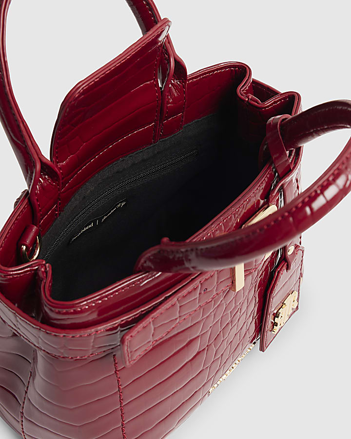 Red Belt Front Mini Tote Bag