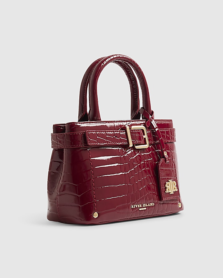 Red Belt Front Mini Tote Bag