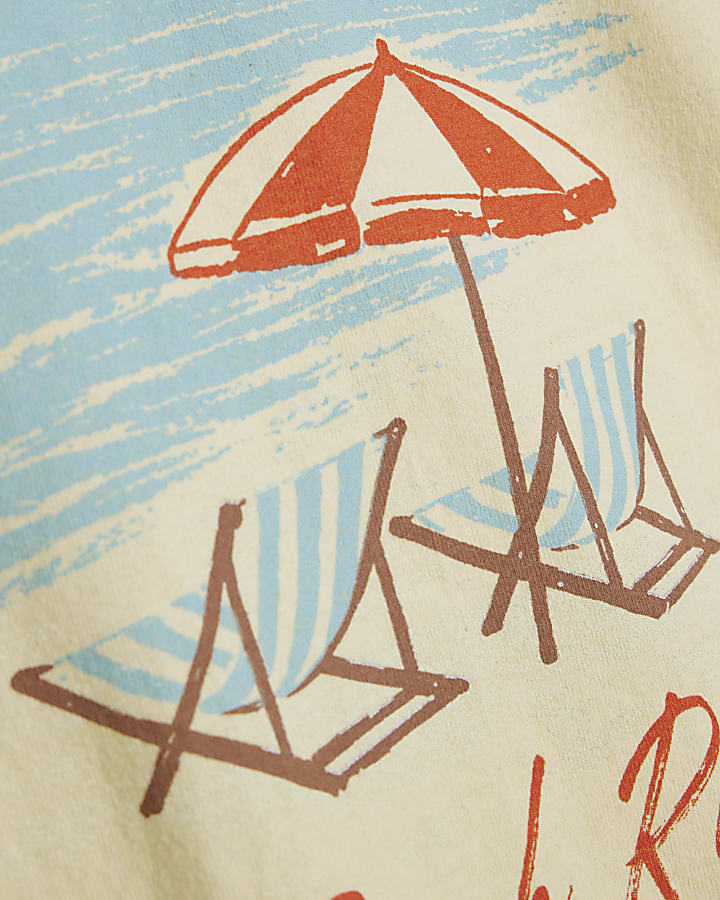 Yellow Cotton Short Sleeve St Tropez T-Shirt