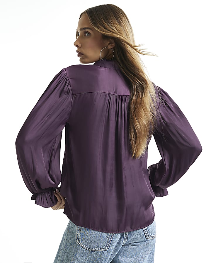 Burgundy Airflow Button Up Top