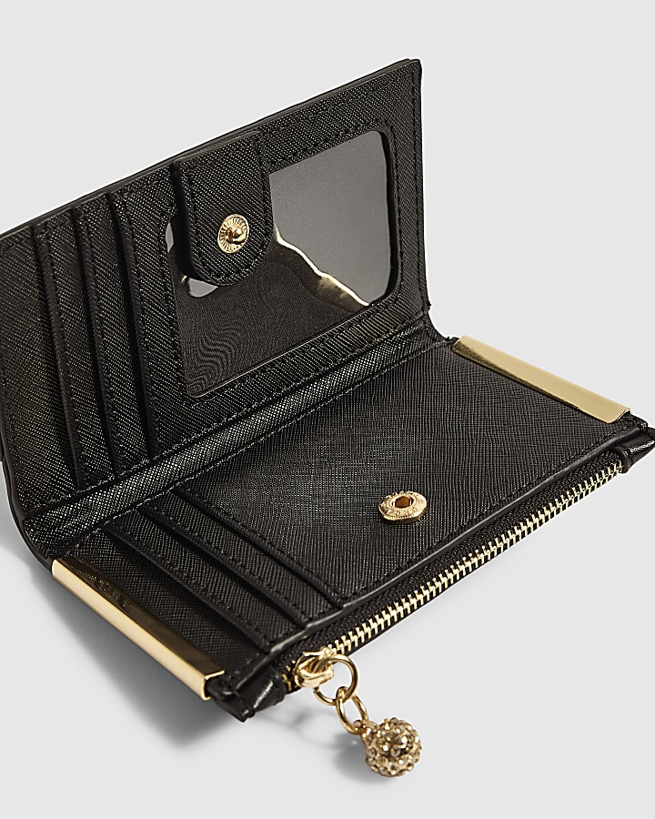 Black Leopard Print Mini Purse