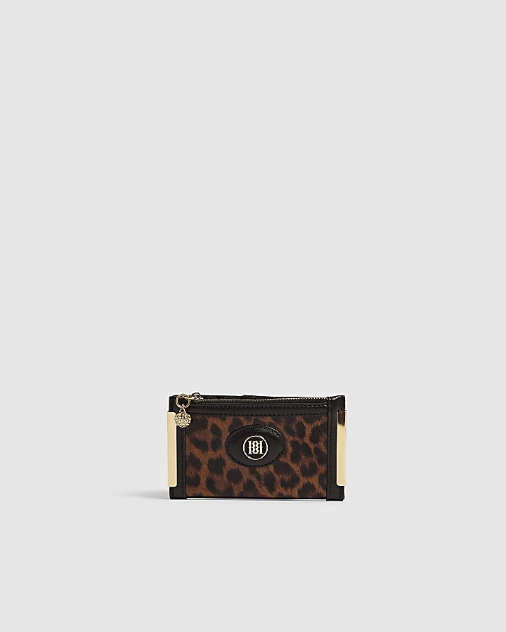 Black Leopard Print Mini Purse